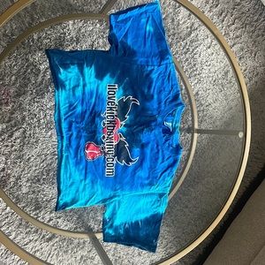 Blue Tie Dye ILKB Cropped T-Shirt